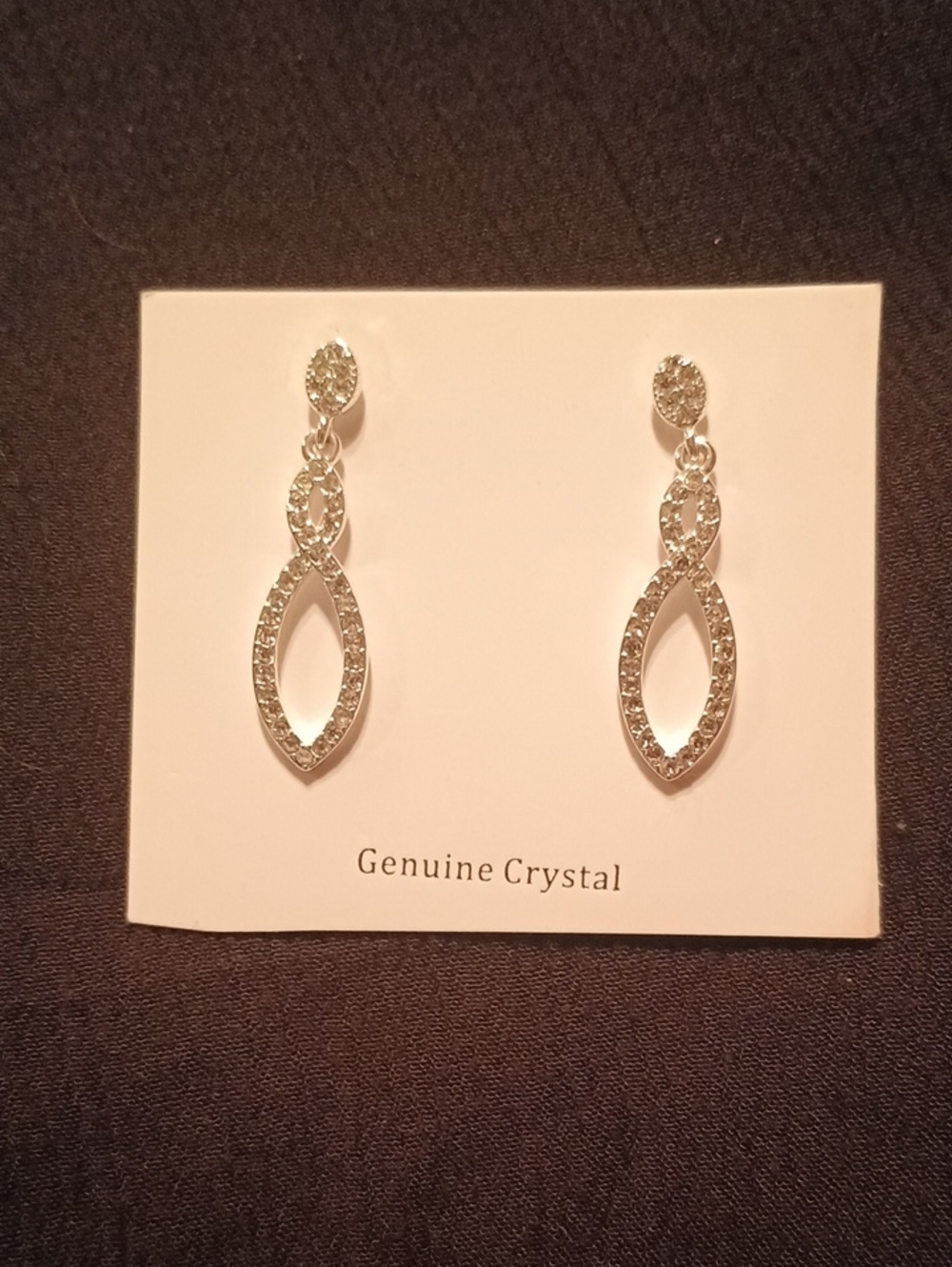 Silver-Tone Drop Earrings